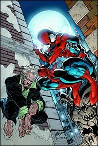 Amazing Spider-Man #33 cover - Spidey and Ezekiel
