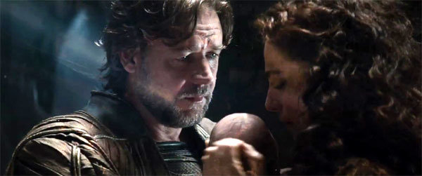 Russel Crowe em O Homem de Aço