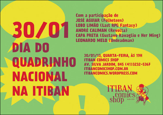 Dia do Quadrinho Nacional na Itiban Comic Shop Dia do Quadrinho Nacional na Itiban Comic Shop