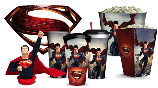 Material promocional de O Homem de Aço Material promocional de O Homem de Aço