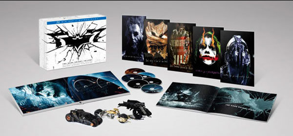 Caixa de luxo da trilogia do Cavaleiro das Trevas, de Chris Nolan Caixa de luxo da trilogia do Cavaleiro das Trevas, de Chris Nolan