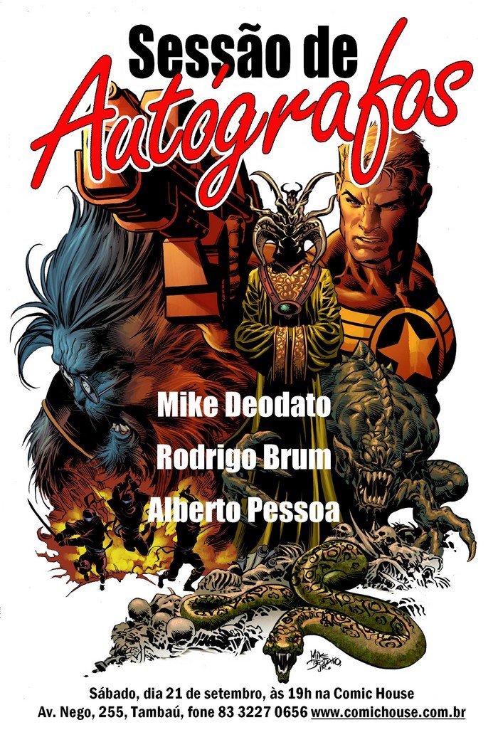 Sessão de Autógrafos na Comic House Sessão de Autógrafos na Comic House