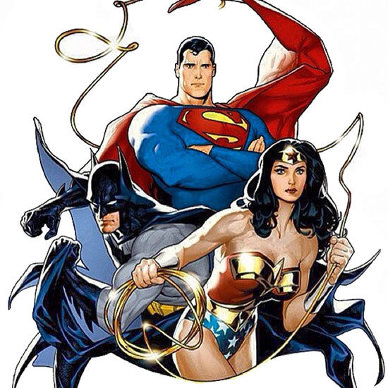 Superman, batman e Mulher-Maravilha