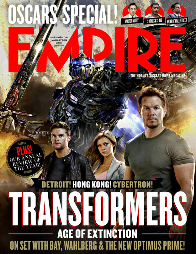Revista Empire com capa de Transformers – Age of Extinction