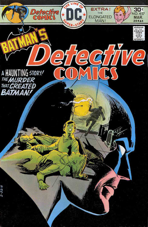 Capa de Detective Comics # 457 Capa de Detective Comics # 457