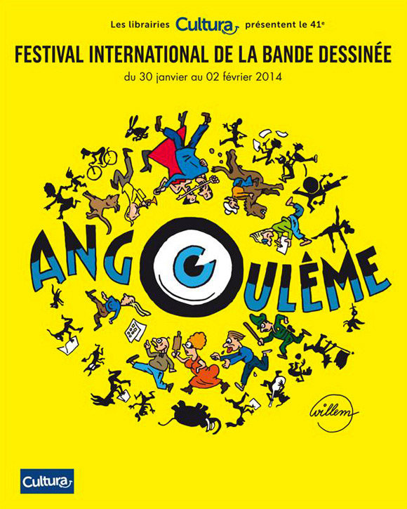Cartaz de Willem para o 41o. Festival Internacional de Quadrinhos de Angoulême Cartaz de Willem para o 41o. Festival Internacional de Quadrinhos de Angoulême