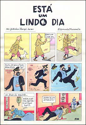 O Pato Camaleão, no estilo Hergé: um exemplo da versatilidade do artista