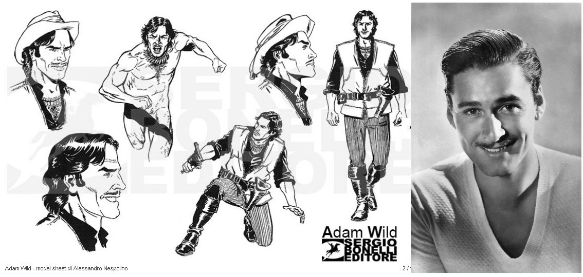 Adam Wild desenhado por Alessandro Nespolino