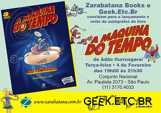 Lançamento de A Máquina do Tempo Lançamento de A Máquina do Tempo