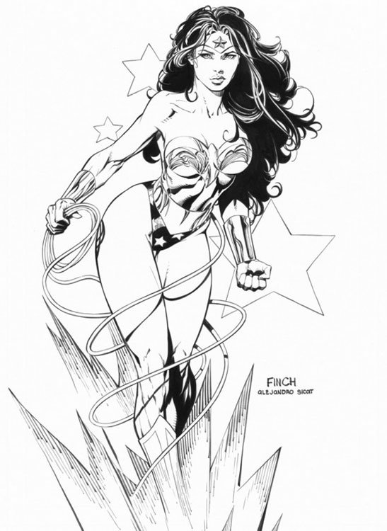 Mulher-Maravilha, por David Finch Mulher-Maravilha, por David Finch