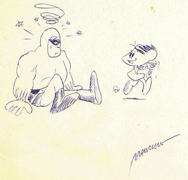 Autógrafo de Mauricio de Sousa para Álvaro de Moyra Autógrafo de Mauricio de Sousa para Álvaro de Moyra