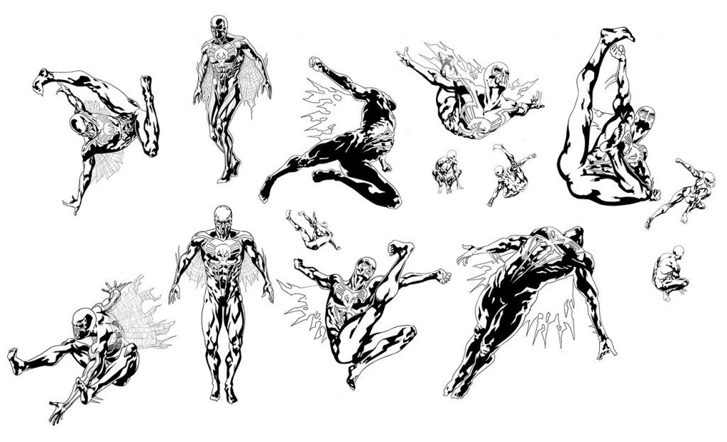 Sketches de Will Sliney para Spider-Man-2099