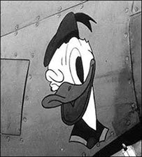 Pato Donald pintado em aviões do exército