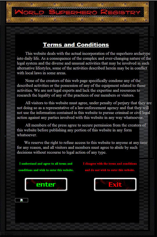 World Superhero Registry World Superhero Registry