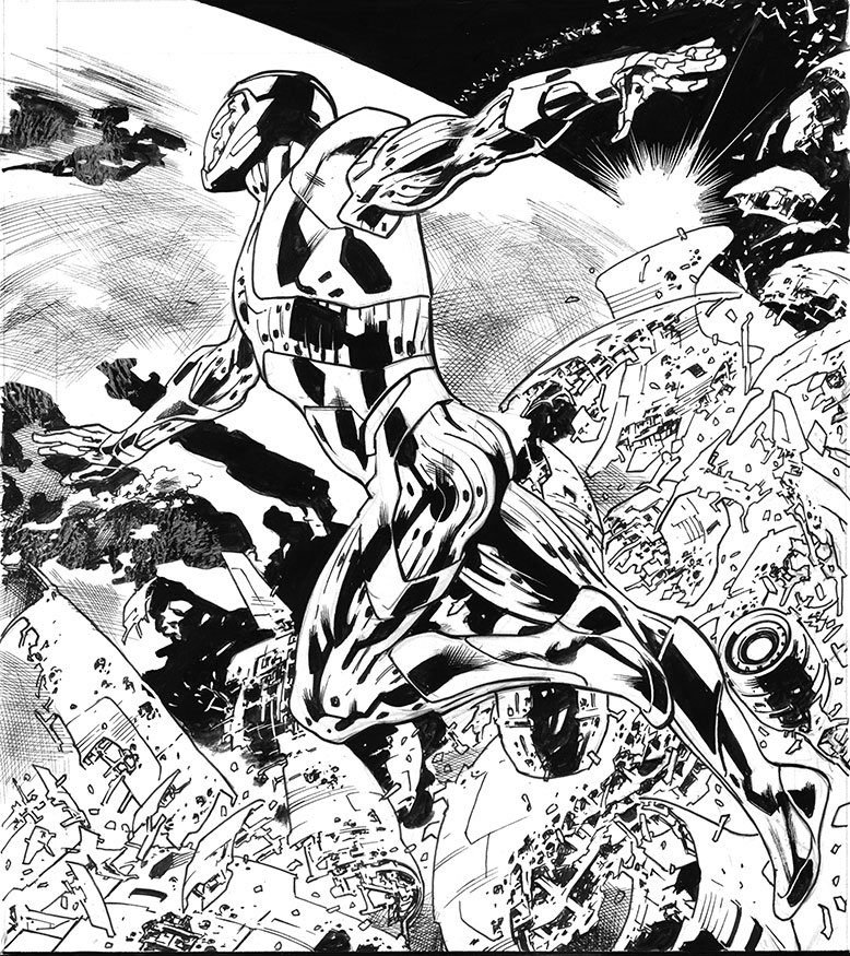 X-O Manowar # 25, arte de Bryan Hitch