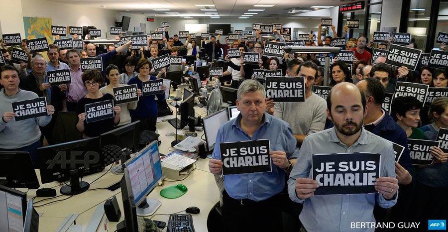 Agência France-Presse em luto pelos colegas perdidos