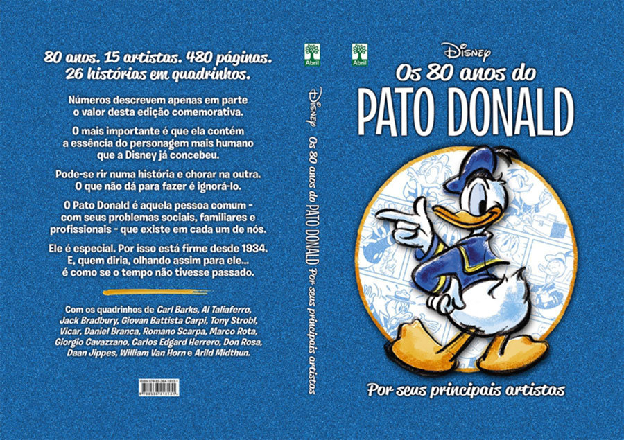 80 anos do Pato Donald por seus principais artistas