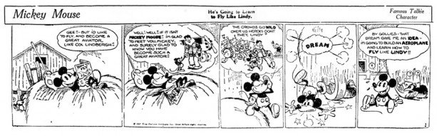 Primeira tira do Mickey