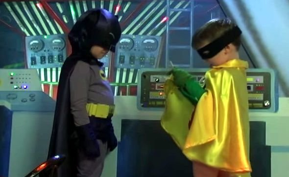 Batman e Robin crianças