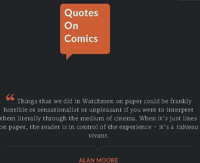 Quotes On Comics