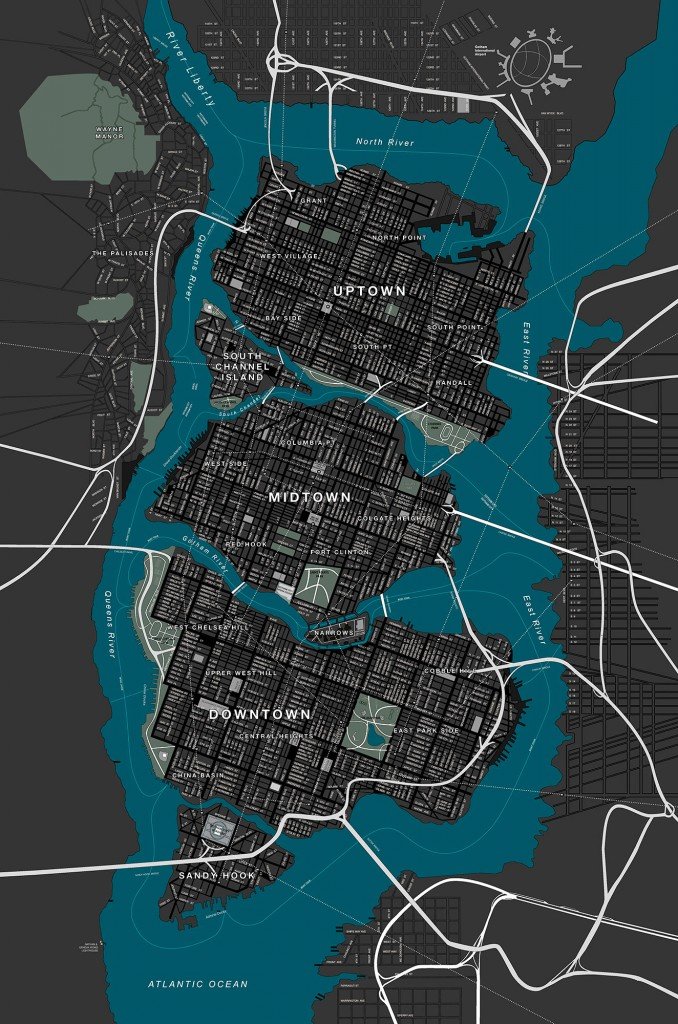 Mapa de Gotham City