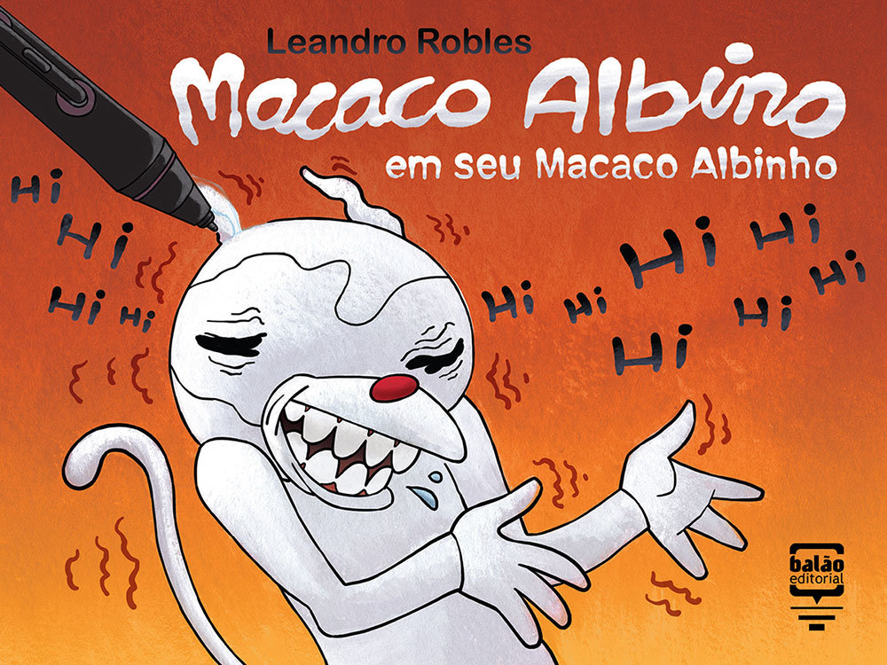 Macaco Albino em seu Macaco Albinho Macaco Albino em seu Macaco Albinho