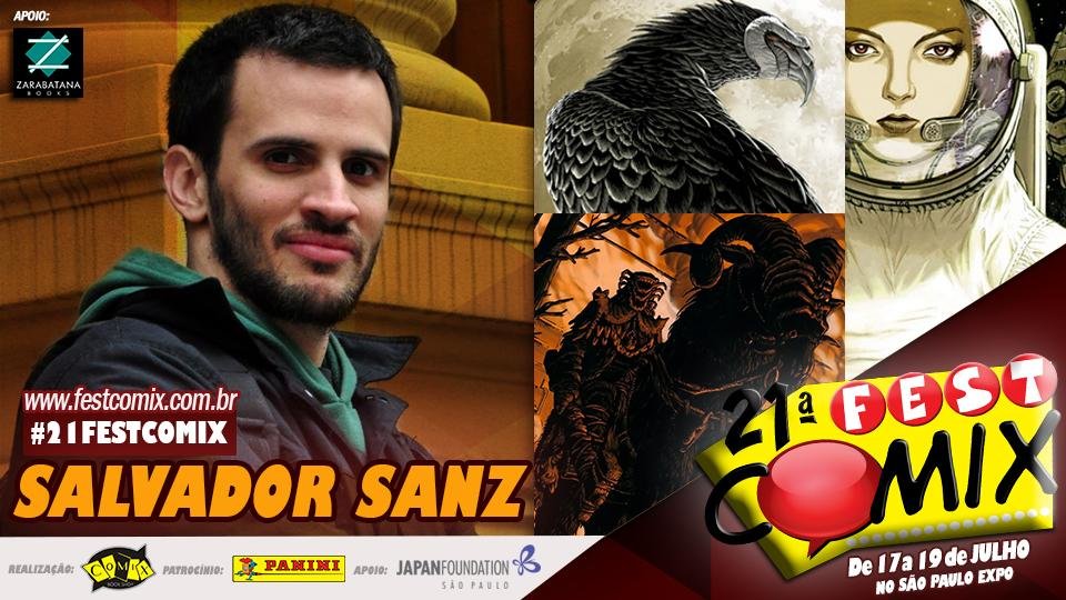 Salvador Sanz na Fest Comix Salvador Sanz na Fest Comix