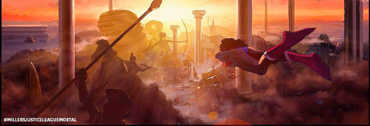 Arte conceitual de Justice League - Mortal Arte conceitual de Justice League - Mortal