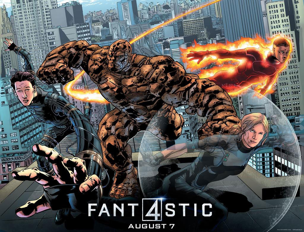 Pôster do Quarteto Fantástico por Bryan Hitch Pôster do Quarteto Fantástico por Bryan Hitch