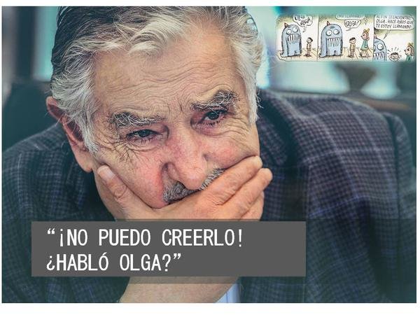 Mujica, ex-presidente do Uruguai: "Não acredito! Você fala, Olga?"