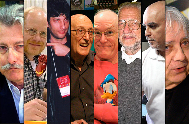 Ivo Milazzo, Mark Waid, Neil Gaiman, Will Eisner, Don Rosa,  Joe Kubert, Mike Deodato Jr. e Milo Manara