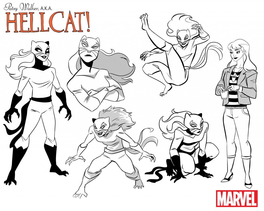 Patsy Walker, designs de personagem Patsy Walker, designs de personagem