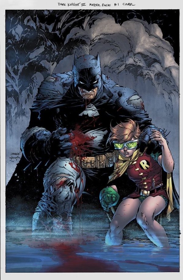 Capa de Jim Lee para Dark Knight III - The Master Race Capa de Jim Lee para Dark Knight III - The Master Race