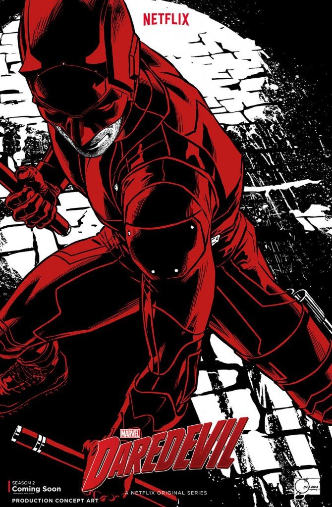 Cartaz de Daredevil, de Joe Quesada Cartaz de Daredevil, de Joe Quesada
