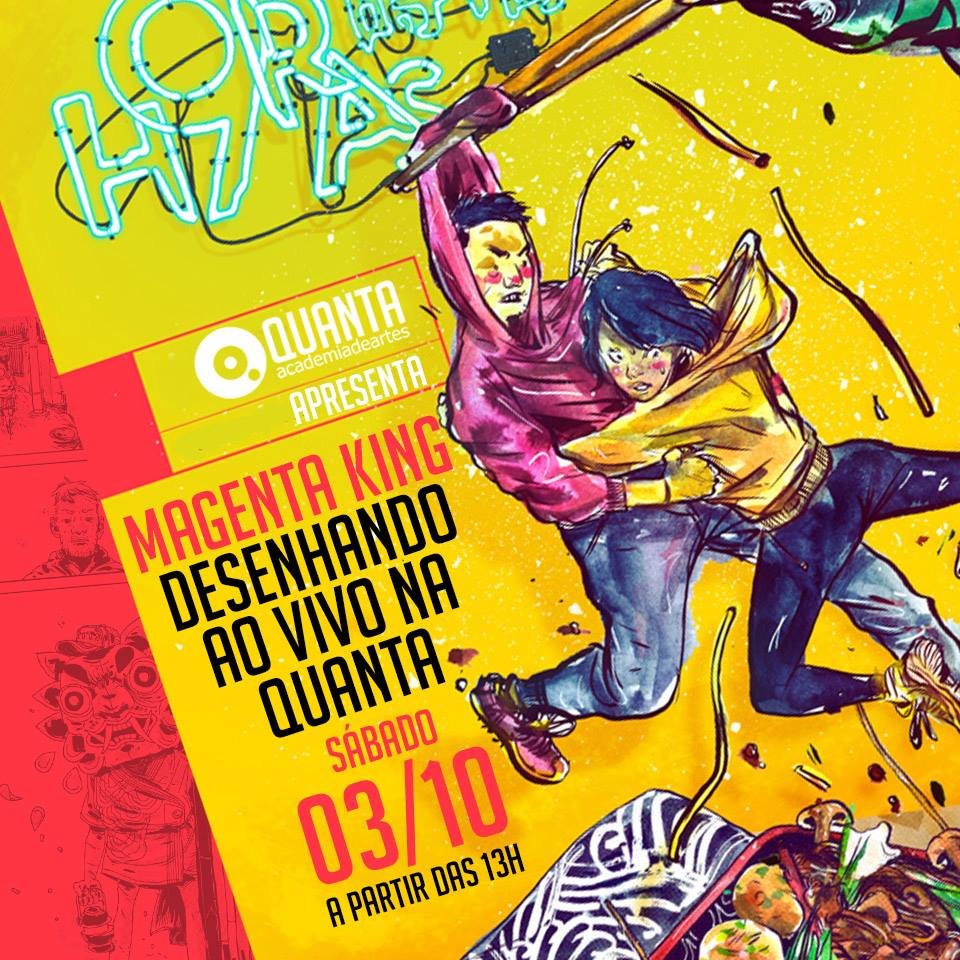 Desenhando ao vivo na Quanta Desenhando ao vivo na Quanta