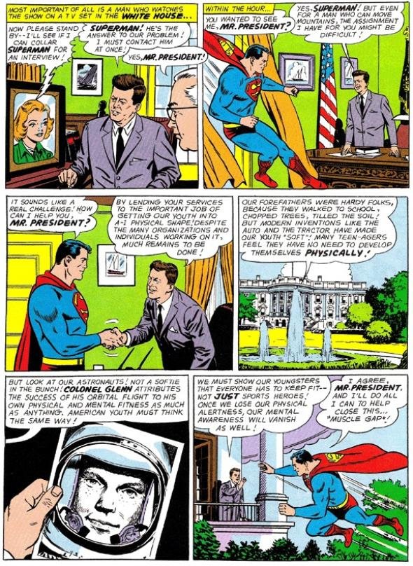 Superman e John Kennedy