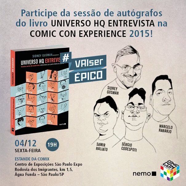 Sessão de autógrafos de Universo HQ Entrevista Sessão de autógrafos de Universo HQ Entrevista