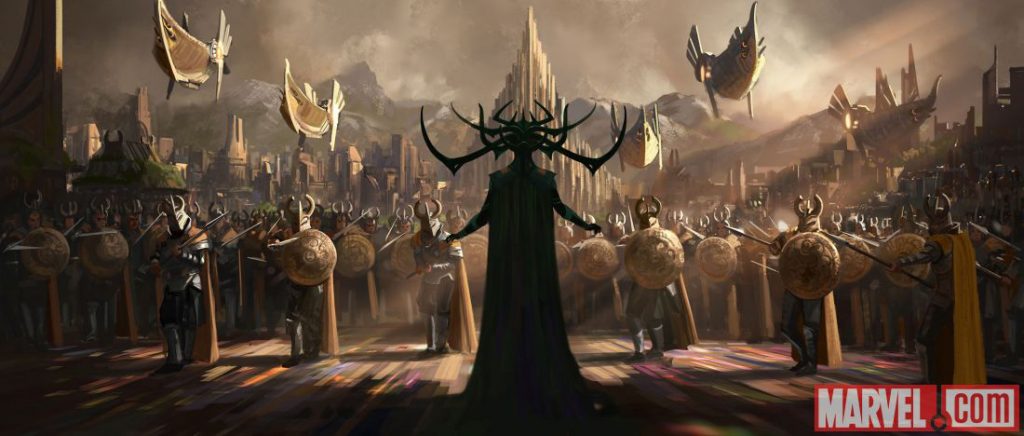 Arte conceitual de Thor - Ragnarok